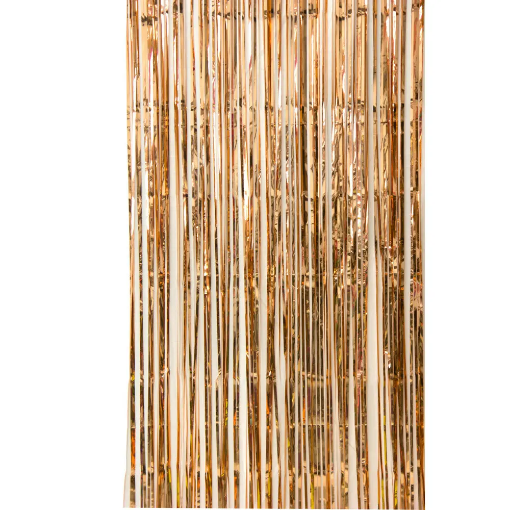 

Wholesale Sequin Tinsel Foil Fringe Rose Gold Curtain Backdrop Decoration