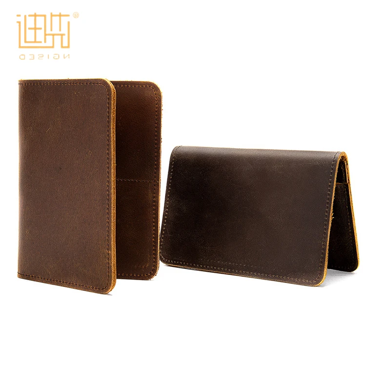 

Factory custom minimalist retro genuine leather short wallet card holder for women men, Black or request