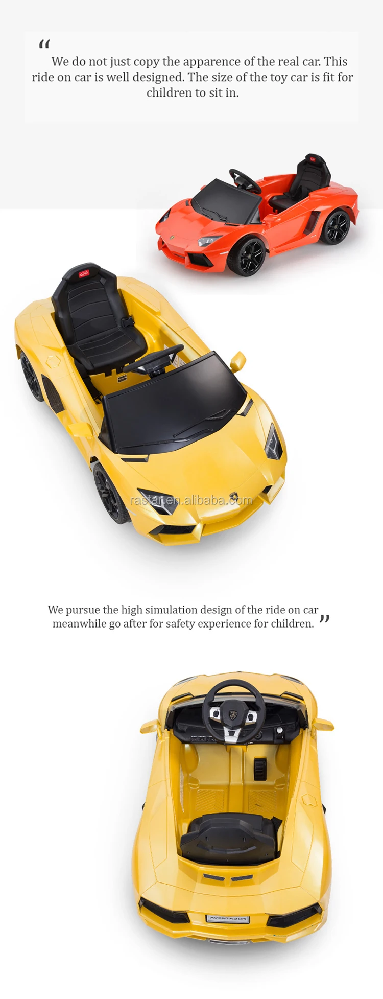 rastar lamborghini ride on