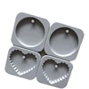 Round Heart shape Aromatherapy Silicone Mold DIY Baking Tools For Soap Wax Candle 4 Holes Molds