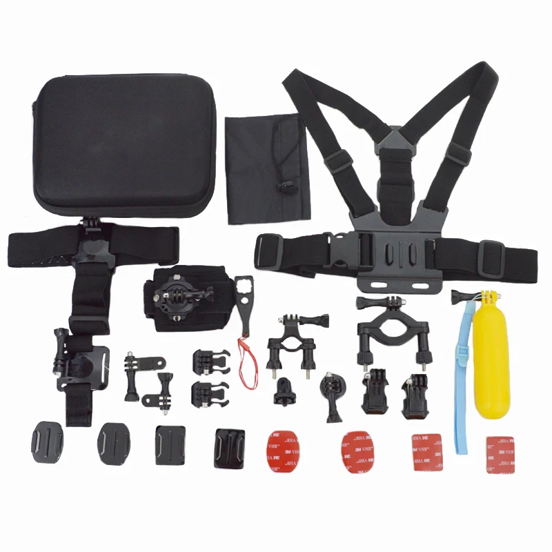 

Best selling items accessories set for gopros sjcams camera, Black