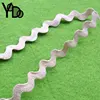 YQ-WB05 Raw white wavy edge webbing natural cotton curl ribbon