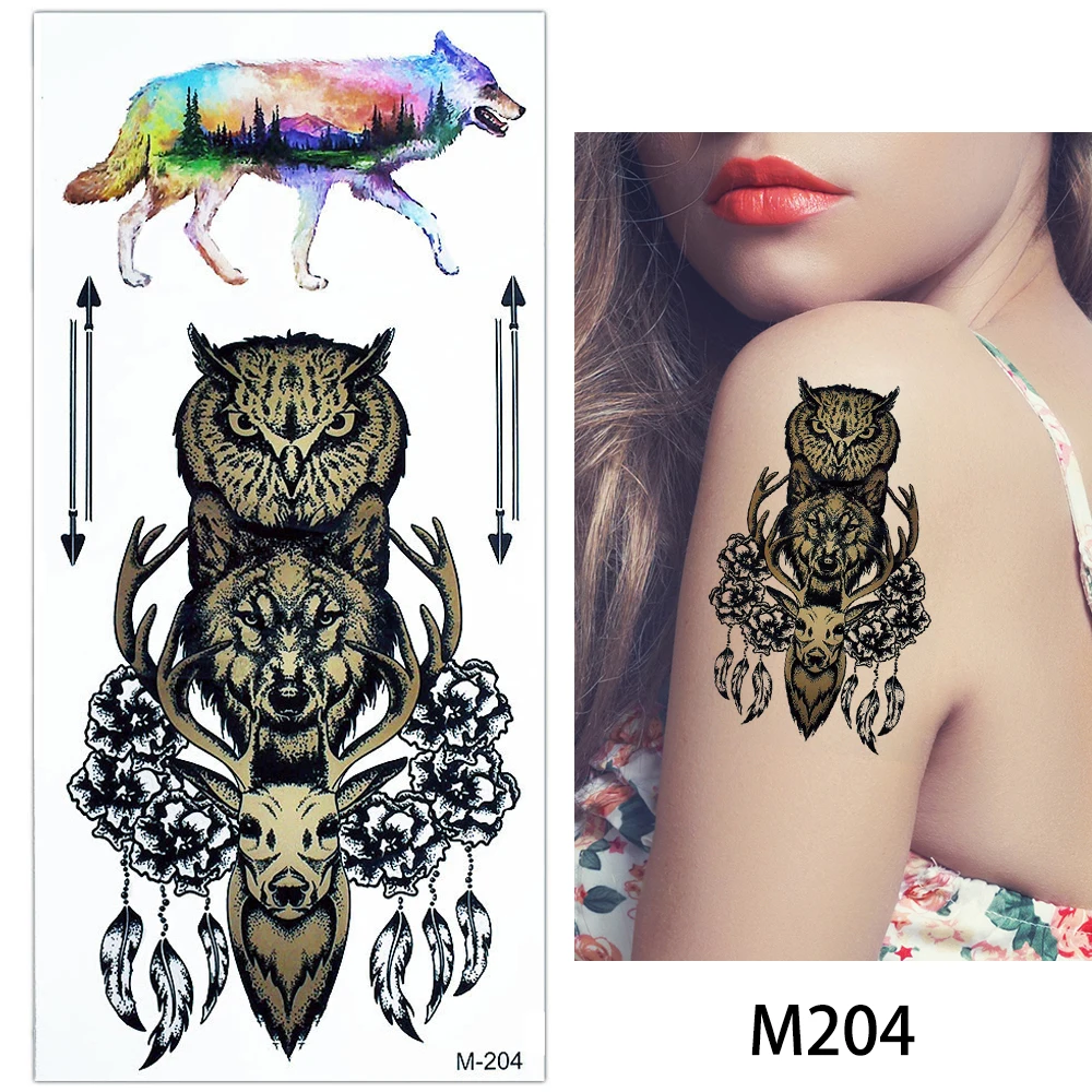 

Animals Personalised Cool Temporary Beauty Tattoo Stickers, Metallic / colorful / customized