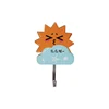 HY-0724 2018 New Style Cartoon Sun Wood Adhesive Key Hook