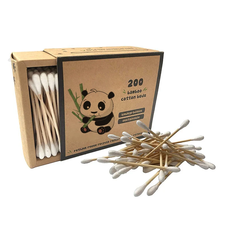 
Bacteria free bamboo stick cotton buds Daily use swabs in Paper drawer box for travel  (62068644073)