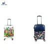 BSCI High Quality TSA Hard Case Luggage USB Port Trolly Bags ABS PC Suitcase GPS Bluetooth Luggage bags Cute Travel Luggage Bags