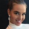KM Wedding Souvenirs Women's Fashion Full Diamond Simple Luxury Earring Crystal Teardrop Emerald Sapphire Ruby Designer Earrings