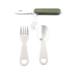 Portable Knife Fork Spoon Multi-tool Camping Cutlery Set Utility Utensi for Home Outdoor Travel Hiking Camping with Bag