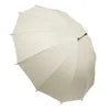 Stylish Eco Friendly RPET panels 24" 12 Ribs Auto Open Straight Umbrella With Shoulder Strap Pouch