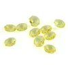 High grade Crystal lighting strand parts 14mm light yellow glass beads for home chandeliers&Wedding crystal lamp accessories