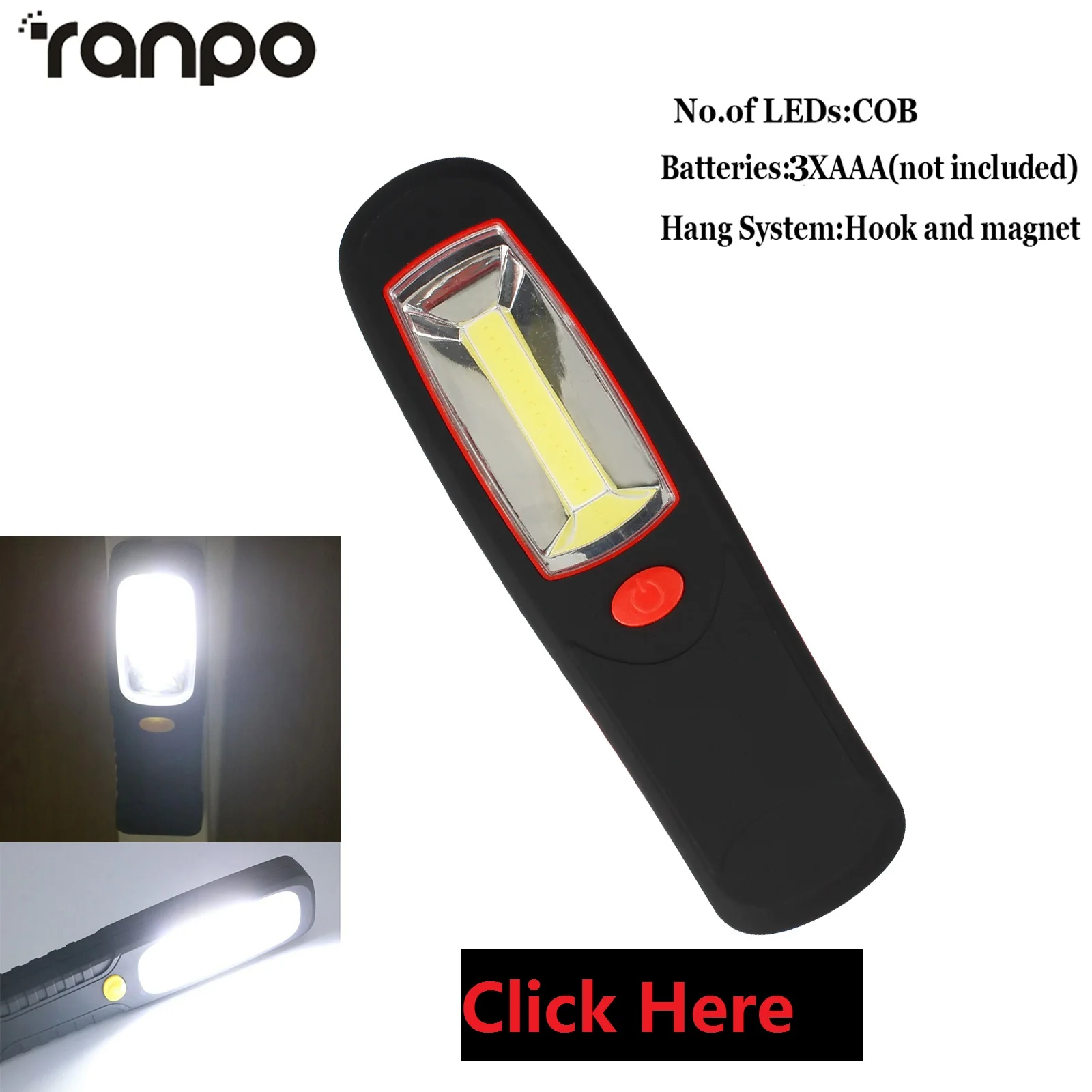 30 W USB COB DEL Batterie de projecteur torche travail Éclairage Lampe/De DHL 
