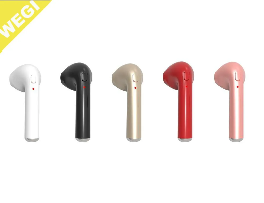 

2017 Wireless Earbud Blue V4.0 Earphone Stereo Headset With Microphone Hands free for Smart Phones, Black;blue;gold;green;pink;red;silver