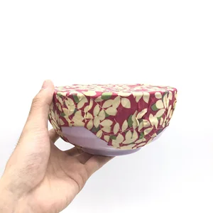 Image of FDA Test Passed Printed Organic Beeswax Food Storage Wrap Natural Beeswax Fabric Bees Wrap