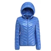 lady light weight duck down jackets slimming shape down jackets