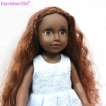 black doll heads with hair