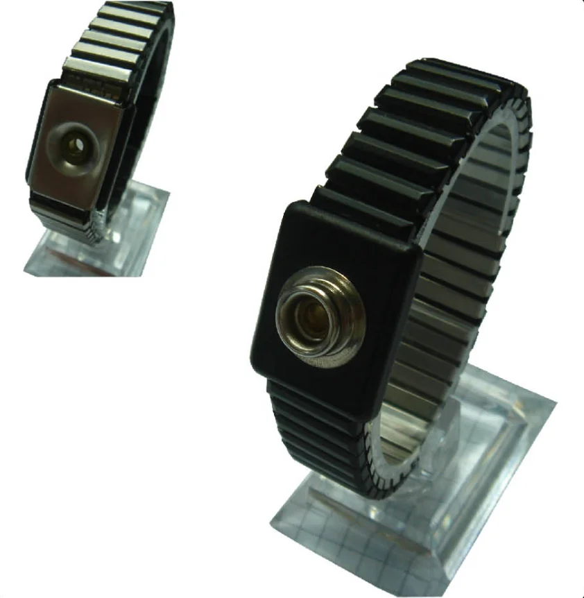 Adjustable Stainless Steel Esd Wrist Strap For Single Wire Magsnap