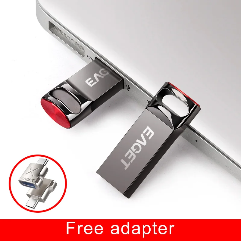 EAGET 16/32/64/128GB USB 3.0 USB Flash Drive High Speed Pendrive PC Memory U Disk Zinc Alloy Flash USB Stick Laptop flash drives - ANKUX.COM