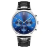 Sapphire glass 316L stainless steel Italy leather mens watch chronograph movt 5ATM watch