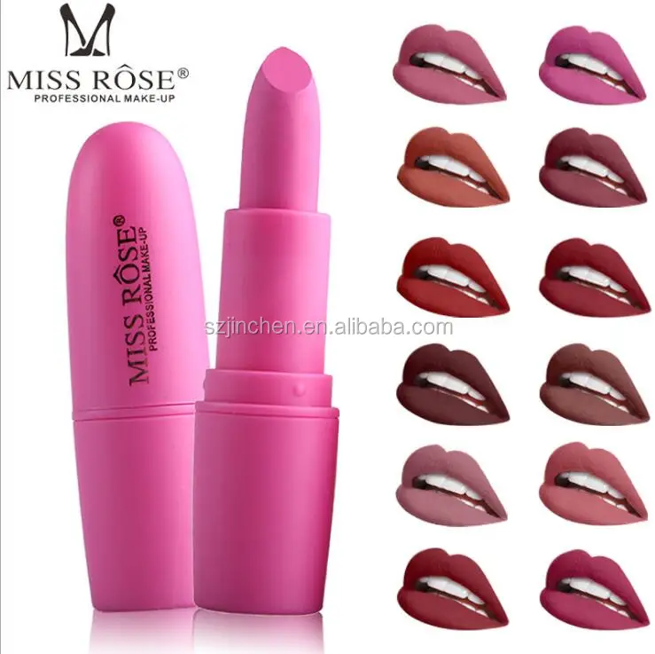 

DHL Free shipping MISS ROSE lipstick matte bullet lipstick 22 Colors lipstick