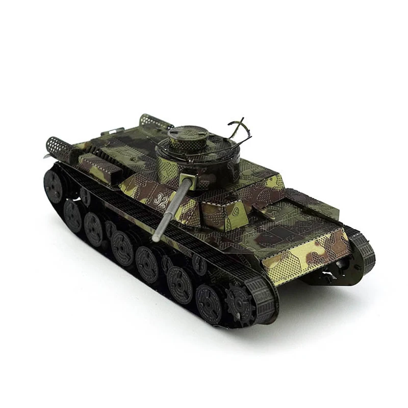 

Best- selling 3d metal puzzle toys military series tank block intelligence toy paper puzzle, Colours