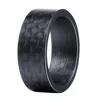 8mm Light weight carbon fiber men ring