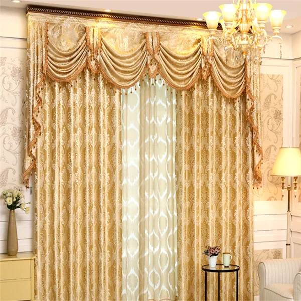 Wholesale And Retail Modern Fashion Curtains With Matching Valance ...