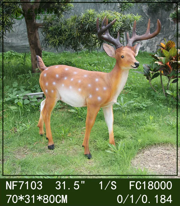 outdoor resin deer