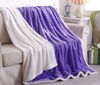 winter thick warm soft bedding micro plush double layer sherpa throw blanket