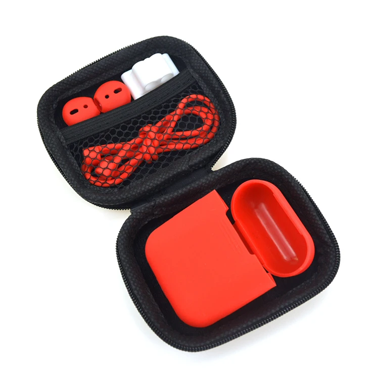 5 In 1 For Airpod Case Strap Set Travel Carrying Storage Box Protective Silicone Cover For Apple