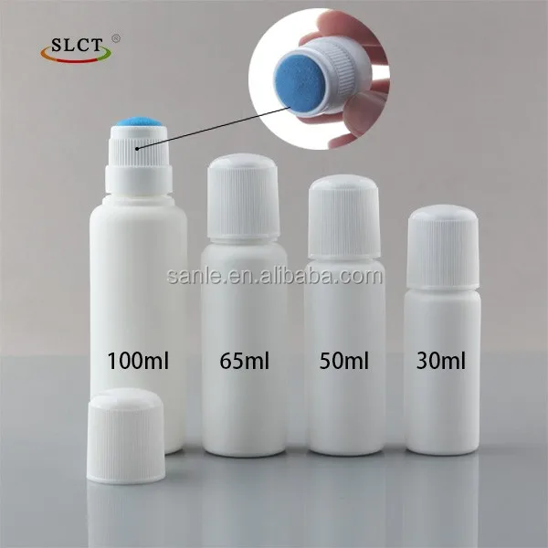 Pe Plastic Reliable Quality Bottle For Shoe Polish With Sponge
