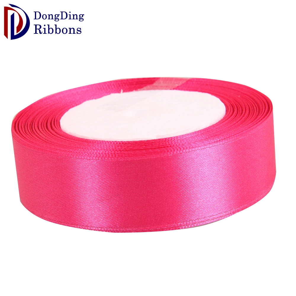 Factory Custom 2cm Blue High Quality Polyester Ribbons Silkscreen Printing Single Face