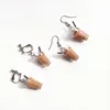 Creative Unique Bubble Tea Drop Earrings Personality Resin Milk Tea Drink Earring for Girl Funny Party Jewelry Christmas Gifts