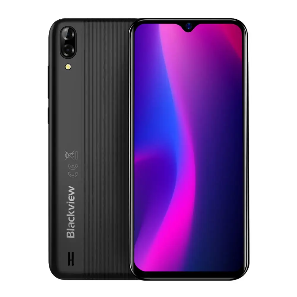 

Wholesale Original Blackview A60 4080mAh Smartphone Android 8.1 13MP Rear Camera 16GB Cell Phone MT6580 Quad Core 6.1"Waterdrop, Black, blue, green