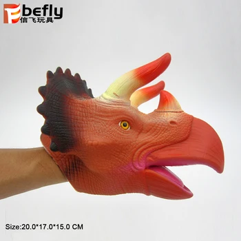 triceratops hand puppet