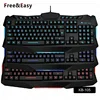 2019 hot sale backlit led light waterproof wired special gaming keyboard