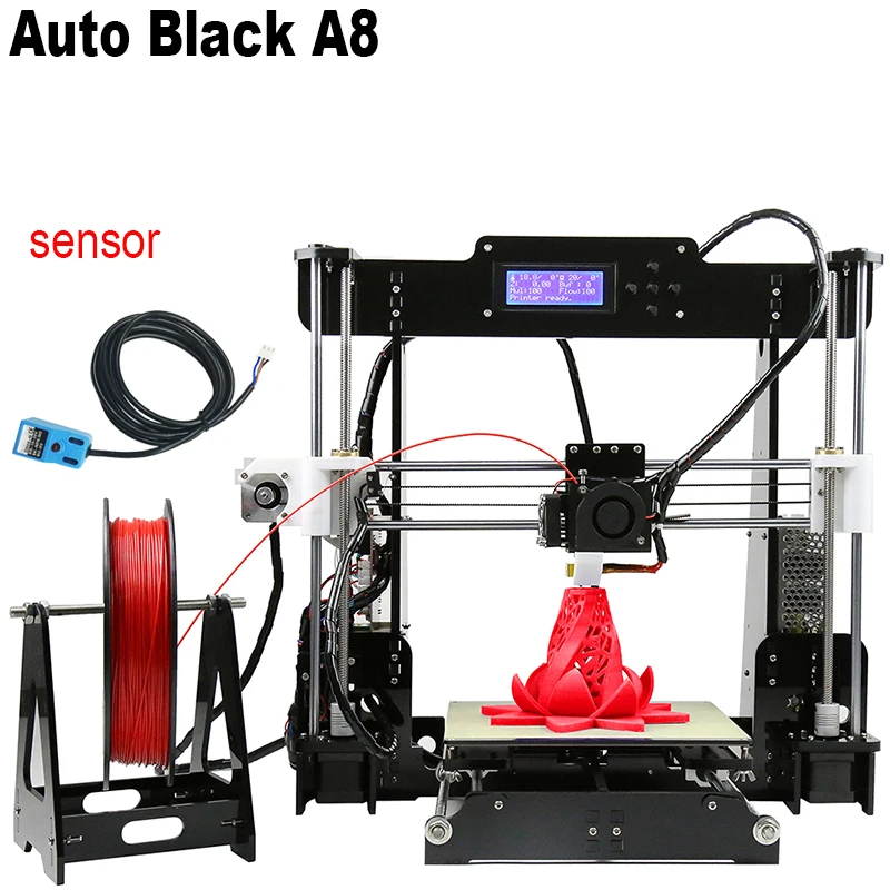 

High Resolution Auto Leveling Anet A8 3D Printer Prusa i3 Desktop 3D Printer Machine with Free Filament Teaching Video