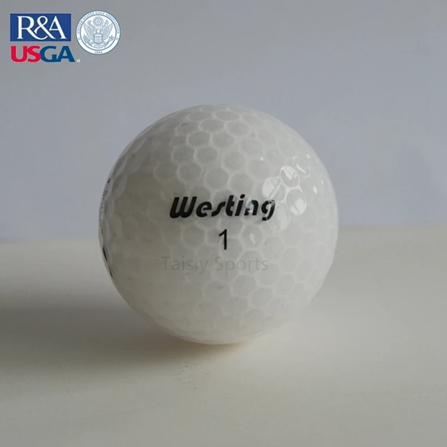 
80-90 Hardness Two Piece white golf Ball bulk ball 