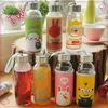 Europe fashion Home use drinking cup promotion wholesale high quality cute fancy kids fashion glass water bottles free samples
