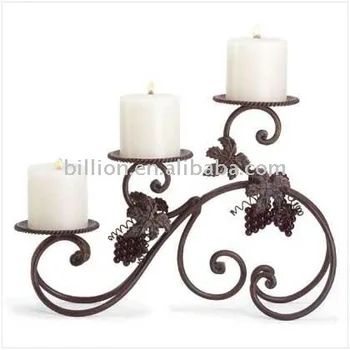 wrought iron candle holders