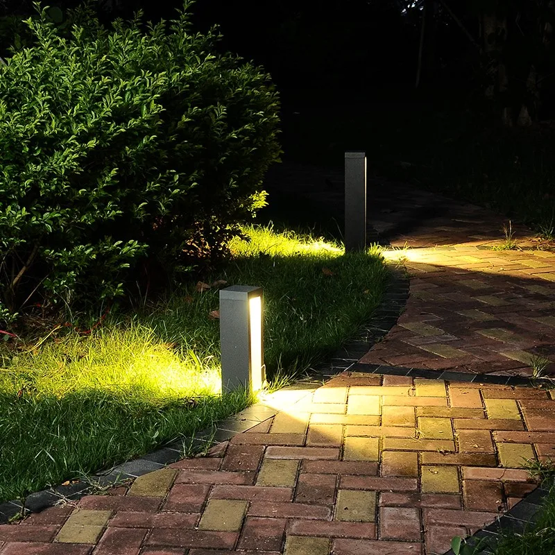 Hot Sale Outdoor Modern Style Square Aluminum 10w Led Lawn Garden Light ...