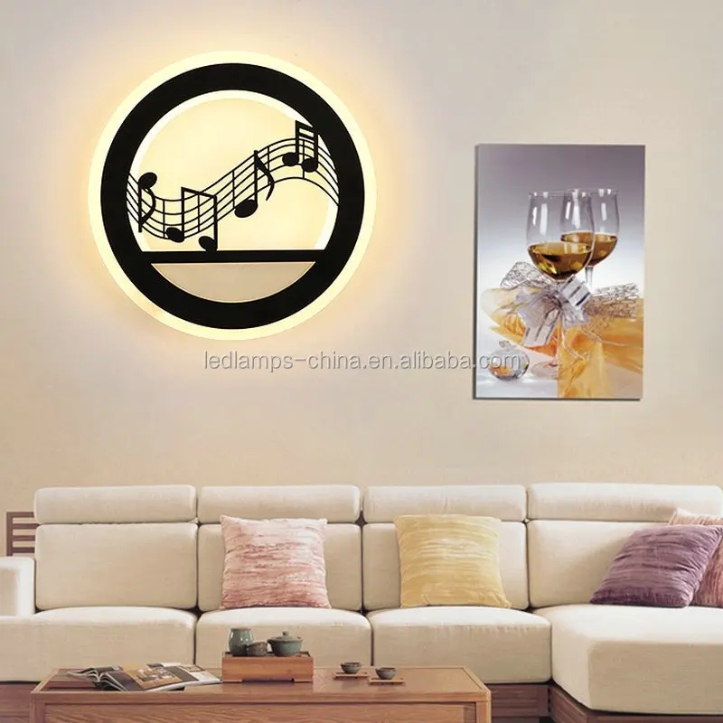 aplique decorativo circular para pared aplique de pared con diseno de torre de flores acrilicas moderno para interior mesita de noche hotel buy luz