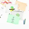 High Quality Promotion stationery Product custom cartoon kawaii colorful A5 silicone zipper design document file folder 498