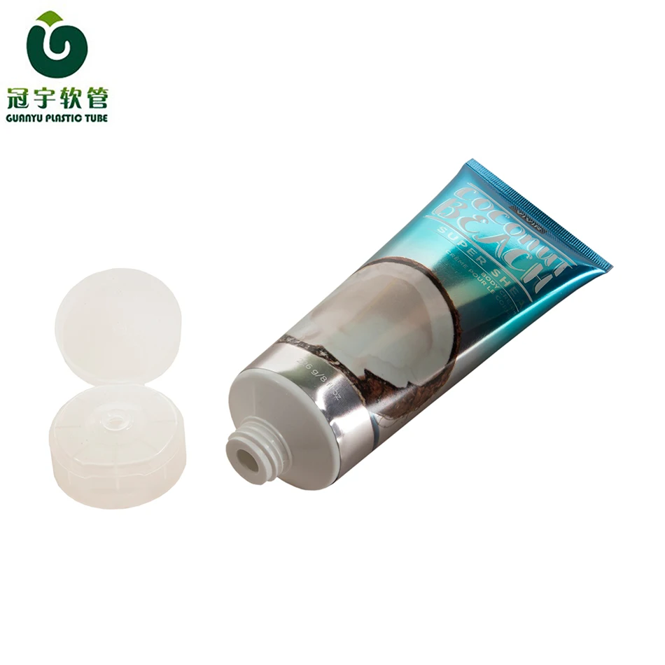 200ml Glossy Labeling Cosmetic Plastic Tube For Shampoo Conditioner