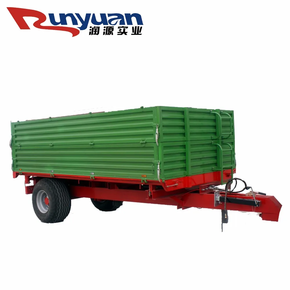 
Agricultural 2 ton trailer/ 5 ton trailer 2 wheel atv farm tractor three-point suspension tipper trailer good prices for sale 