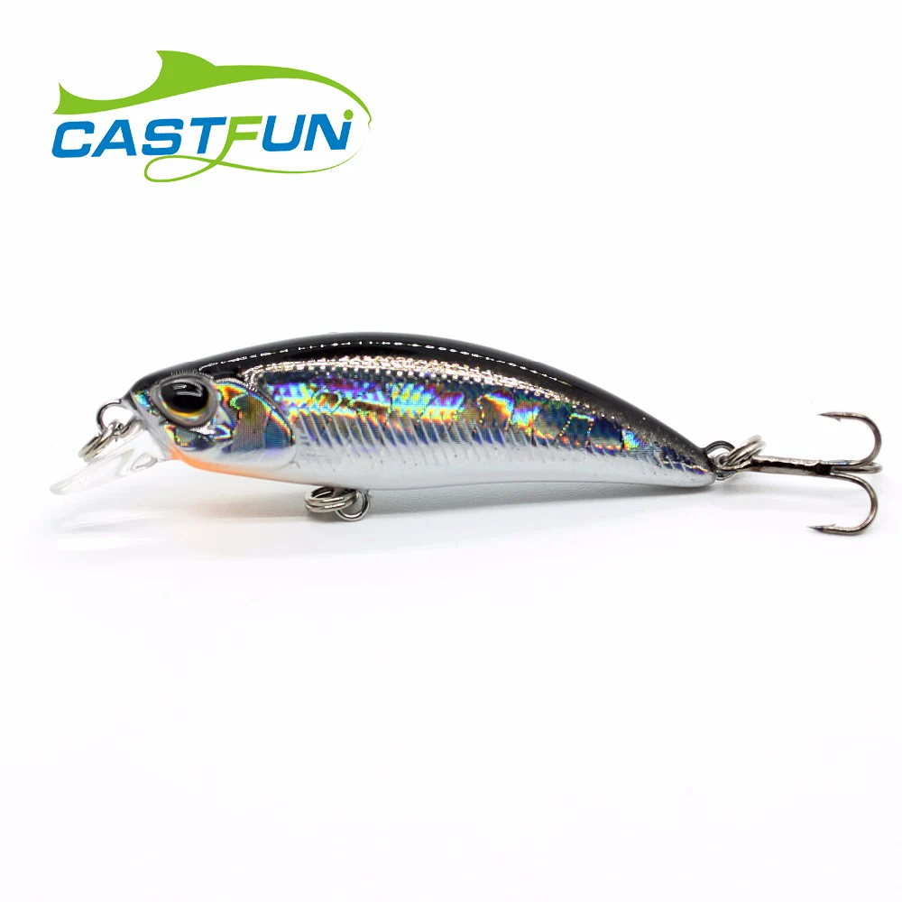 CASTFUN 4gram 40mm 8 Colors Custom Made Minnow Hard Bait And Tackle Fishing Lures