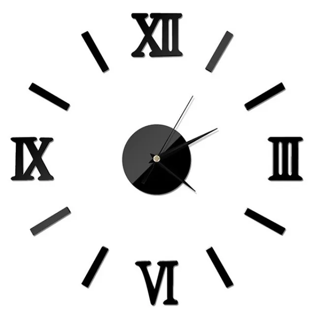 

Tryme 3D Luxury DIY Mirror Design Wall Clocks Home Decor Decal Stickers Art Wall Clock, N/a