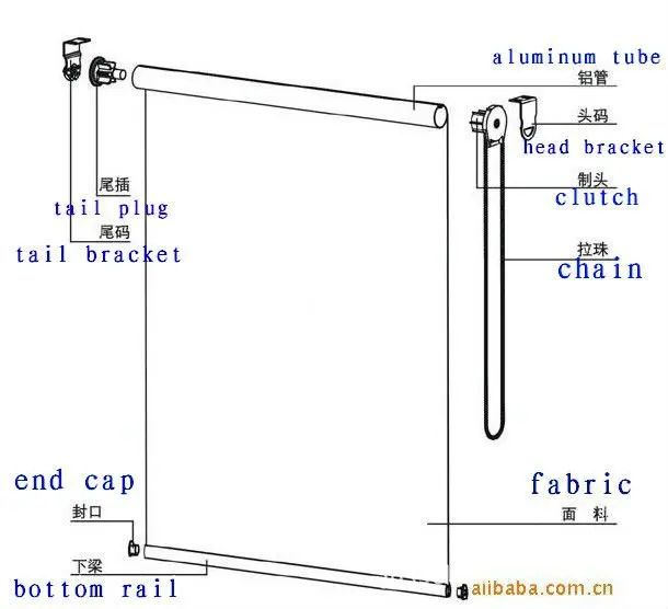 

Window Shade Bamboo Blind Roller Home Accessories