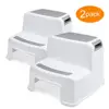 Kid Children 2 Pack Non Slip Two Levels Step Toddler Stool Set