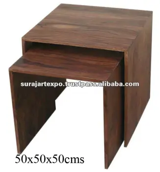 Modern Wooden Nest Tables Buy Modern Wooden Nest Tables Nesting Stool Set Dark Wood Nest Of Tables Product On Alibaba Com