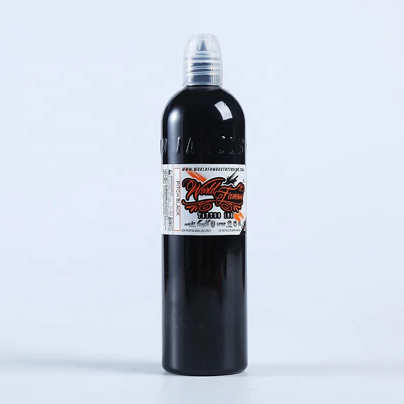 

Original World Famous 8 oz Pitch Black tattoo ink, Outlining ink